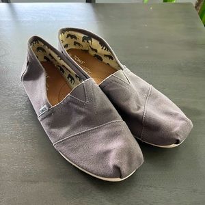 Toms Alpargata Grey Shoes - Size 13